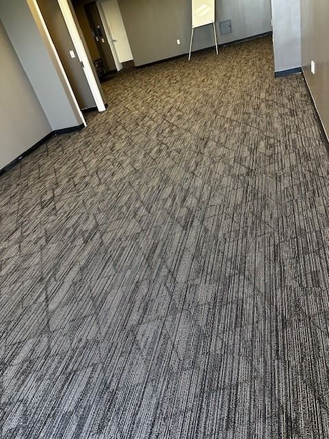 Commercial patterned carpet installation by Redi-Cut Carpet in Westchester County